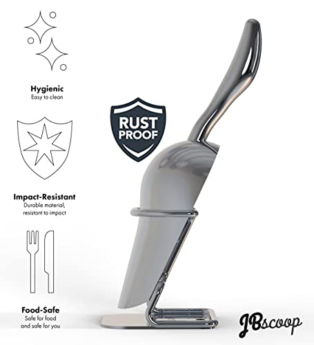 JBscoop Stainless Steel Ice Scoop 8 OZ, Metal Ice Scooper For Ice Maker, Multipurpose For Candy Kitchen Bar Party Wedding Pet Animal Dog Food Scoop Beach Shovel - size: 8 oz
