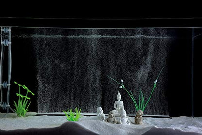 Aquarium 6/12Inch Nano Materials Air Stone Strip Fish Tank Bubble Stone for Saltwater and Fresh Water (Not Harm The Health of The Fish)(No Include Air Pump) - color: 6Black, size: 24In