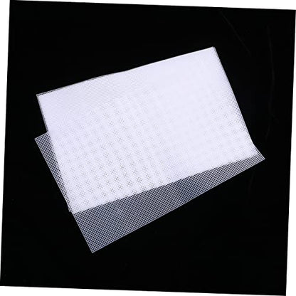 BESPORTBLE 5PCS Multi Purpose Plastic Mesh Grid Sheet for DIY Projects Cuttable Fish Tank Mesh Panel Sturdy and Flexible Crafting Material White - color: White