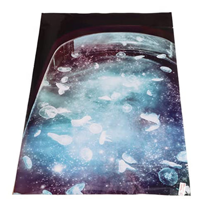 Aquarium Background PVC 3D Fish Tank Decoration, Self Adhesive Sticker with Realistic Pattern, Durable Non Background for Freshwater Saltwater Tanks (61 * 41CM) - size: 61*41CM
