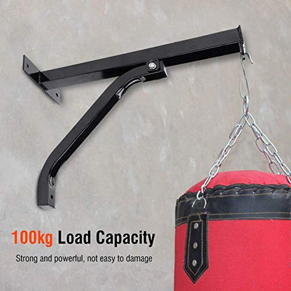 Heavy Bag Stand Punch Bag Bracket,Heavy Duty Standard Wall Bracket Steel Mount Hanger Wall Mount Hanging Punching Bag Stand Punch Bag Holder Boxing Frame Punching Bag Stand Hanger for Home Gym Fitness