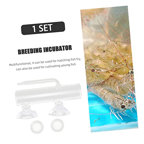 1 Set Fish Tank Incubator Glass Aquarium Fishing Tumbler Glass Containers Fish Hatchery Incubator Box Breeder Container Case Set
