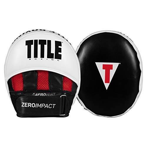 TITLE Boxing Zero-Impact 2.0 Muay Thai Pads - MMA, Kickboxing Equipment, Punching Pads, Focus Mitts - Black