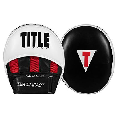 TITLE Boxing Zero-Impact 2.0 Muay Thai Pads - MMA, Kickboxing Equipment, Punching Pads, Focus Mitts - Black