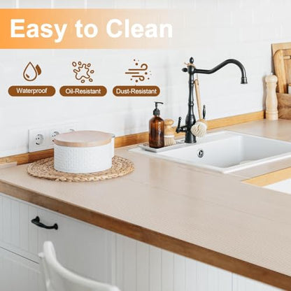 2 Rolls Shelf Liners for Kitchen Cabinets Non-Slip Drawer Liner 20 Inches x 20 FT Waterproof & Oil-Proof Non Adhesive Durable Material Fridge Liner for Shelves - size: 20"W x 480"L
