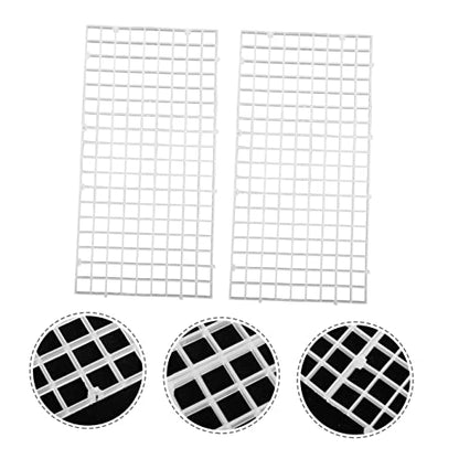 10pcs Aquarium Divider Tray Fish Tank Separator for Fish Turtle Habitats Separation Projects - color: Transparent
