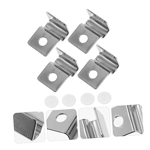 Ipetboom 8pcs Glass Lid Brackets for Fish Tank Aquarium Support Clips Easy Installation for Open Tanks Sturdy Holder for Aquatic Environments