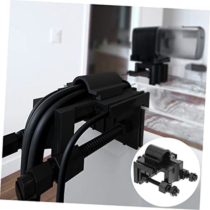 Mikikit Multi-Function Aquarium Clamp Water Clip for Fish Tank Inlet and Outlet Easy Installation Space-Saving Design Black