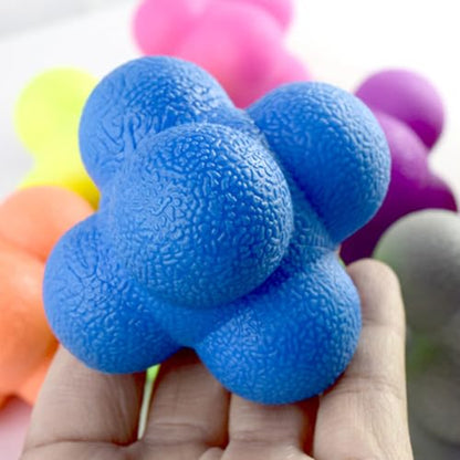 Fitness Balls Bounce Agility Reflexes Reaction Coordination Training Reaction Hexagon Agility Training - color: Purple