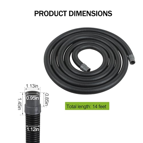 A20236 Ribbed Hosing for Fluval FX2/FX4/FX6 Canister Filters,13.25 Feet Fits Aquarium Filter Replacement Part (A20236)