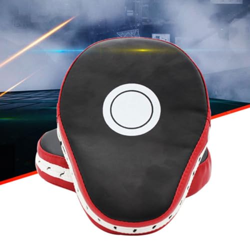 BESPORTBLE Boxing Punching Mitts Pu Leather Focus Pads Adjustable Buckle Breathable Palm for Martial Arts Training Muay Thai Karate Kickboxing Taekwondo