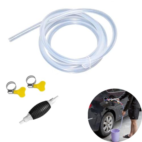 Multifunction Liquid Sucker Pump, 2025 New Manual Fuel Transfer Pump Portable Fuel Siphon Pump, Gasoline Transfer Pump for Motor Oil Fuel Gasoline Diesel Liquid Water Fish Tank (9.8ft) - color: 9.8ft