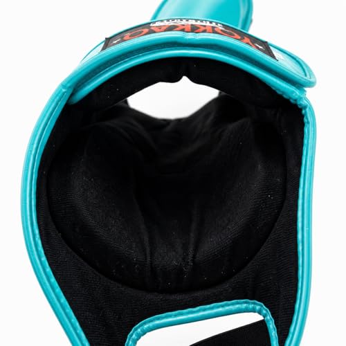 YOKKAO Matrix Muay Thai Kickboxing MMA Shin Guards with Knee Guards - color: Tiffany, size: Large