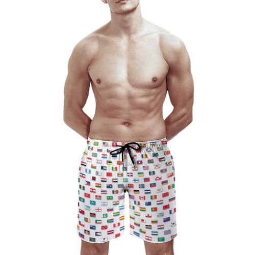 Mens Trunks Breathable Quick Dry Mesh Lining Holiday Party Beach Board Shorts - color: Style-10, size: Medium