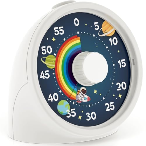 BellMan Visual Timer with Pause Button, Time Management Tool, Design for Home, Office and Gift, Rocket