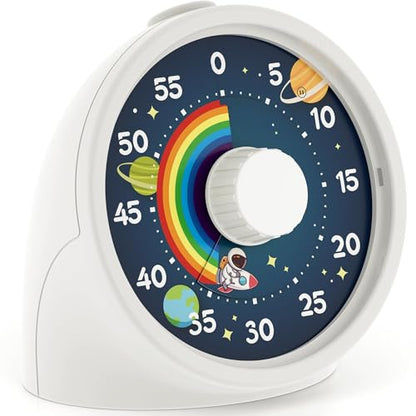 BellMan Visual Timer with Pause Button, Time Management Tool, Design for Home, Office and Gift, Rocket