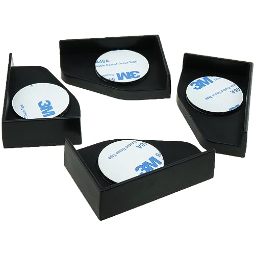 heyous 4PCS Black Plastic Fish Tank Corner Protector Aquarium Glass Angle Cover for Home