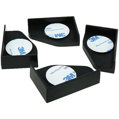 heyous 4PCS Black Plastic Fish Tank Corner Protector Aquarium Glass Angle Cover for Home