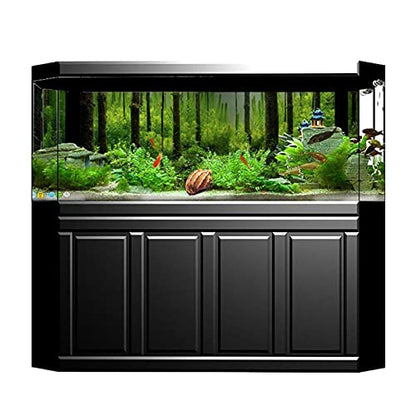 Shanrya Fish Tank Background Paper, Colorful Waterproof Aquarium Poster, 1 Pcs Adhesive Underwater Forest Tank for Fish Tank Home(122 * 46cm)