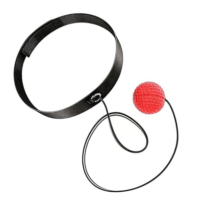 Boxing Reflex Ball Headband Set,Boxing Ball Headband Set for Fitness Hand Eye Coordination Speed Training