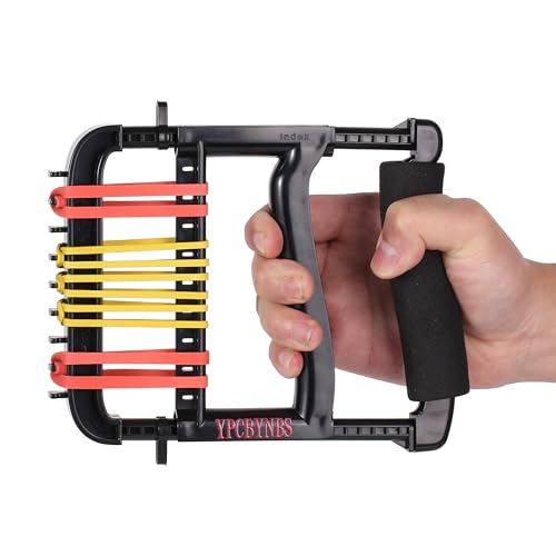 YPCBYNBS Hand Exerciser,Finger Exerciser and Hand Strengthener for Hands,Finger,Wrist,Forearms and Thumbs Therapy,Black