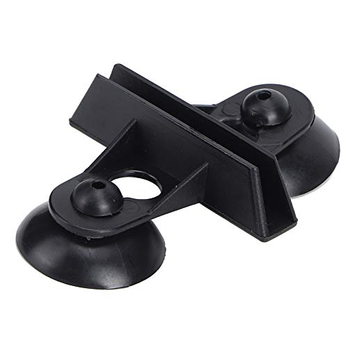 Divider Suction Cup Clips, PVC Aquarium Fish Tank Suction Cup Separating Board, Suction Cup Holder for Breeding Different Fish Species (Black) - color: Black