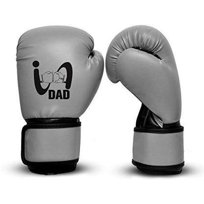 Ultimate - I Boxing Dad - Kids Boxing Gloves MMA Boxing Muay Thai Bag Work - color: Gray, size: 4 Oz