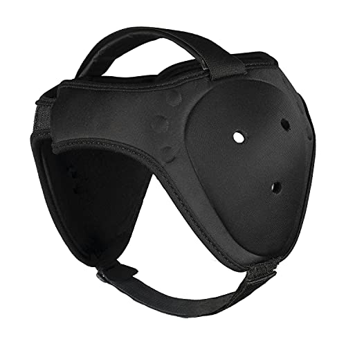 Wrestling BJJ Grappling Headgear - Adjustable Ear Guard - Ultra Soft Ear & Head Guard - Adult & Youth - color: Black, size: Adult