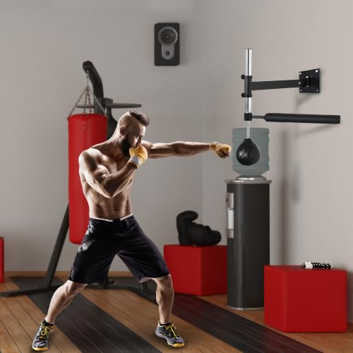 Soozier Speed Bag Boxing Punching Bag Lightweight Wall Mount 9" H x 7" Dia.