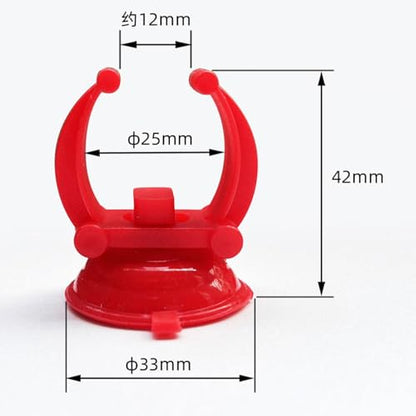 Qianly 10Pcs Standard Heating Rod Holders Clamps, Aquarium Heater Suction Cups