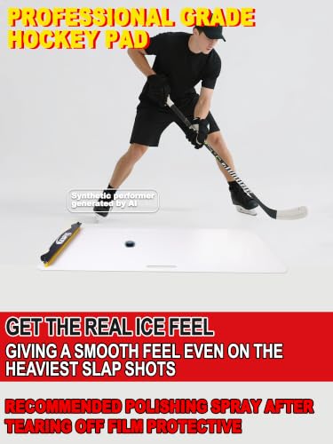 kasifei – 24'' x 48'' Hockey Shooting Pad with Rebounder, Professional Hockey Training Equipment