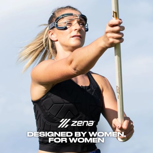 Zena Sport - Adult Chest Protector Vest for Women - Front Zip Padded Compression Vest - for Contact Sports, Lacrosse, & More - size: XX-Large