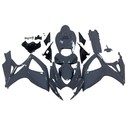 Injection Mold Nardo Gray Fairing Kit Fit for Suzuki 2006 2007 GSXR600 GSXR750 K6 ABS Plastics Bodywork Body Kits - size: Style 24