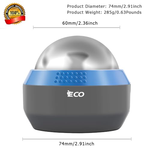 iECO Massage Ice Roller Ball Cold & Heat Therapy Plantar Fasciitis Roller - color: Gray & Blue