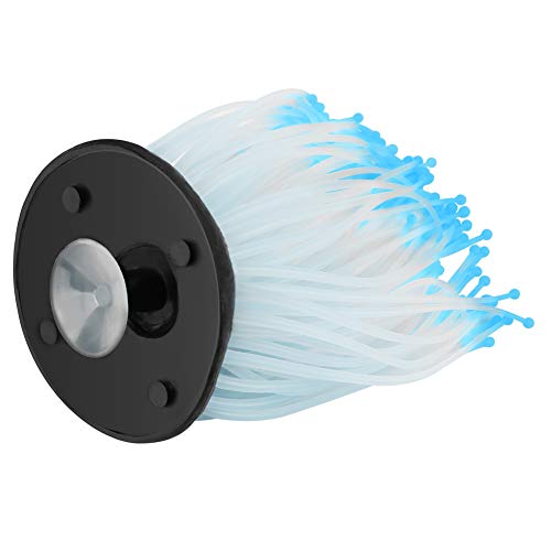 TOPINCN Plastic Water Grass, Aquarium Artificial Water Grass Plants Plant Ornament Silicone Landscape Decoration Fake Plastic Water Grass Plant Decorations with Suction Cup