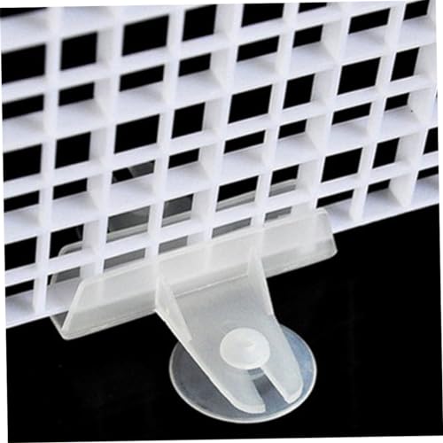 Abaodam 10Pcs Fish Tank Segregation Plate Creative Isolation Baffle Bottom Board for Aquariums Boards Clips Durable Material