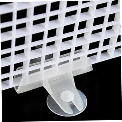 Abaodam 10Pcs Fish Tank Segregation Plate Creative Isolation Baffle Bottom Board for Aquariums Boards Clips Durable Material