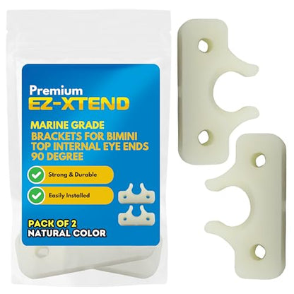 Brackets for Bimini Top Internal Eye Ends 90 Degree - Nylon Bimini Top Hardware