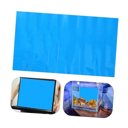 Ipetboom 2pcs Glass Decals Reflective Window Film Water Case Terrarium Net Aquarium Fish Tank Background Black Sticker Fish Tank Background Sticker Tanks Background Adhesive Decal Wallpaper