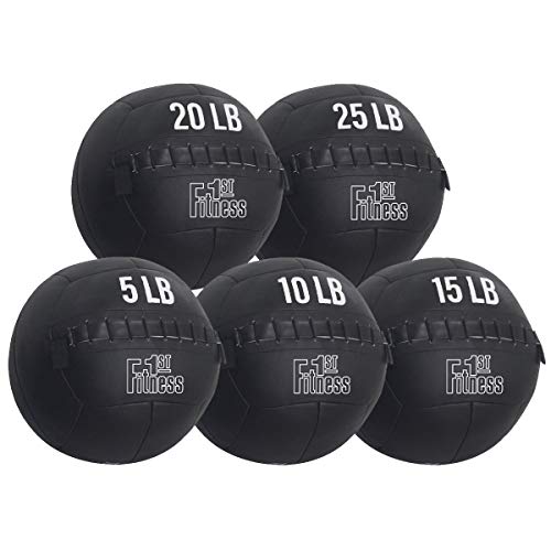 Fitness First Soft Wall Ball, 5-25 LBS, Durable Reinforced for Core Strength Building, Cardio - size: 5lb, new