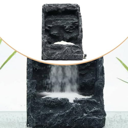 Aquariums Cascading Sand Landscape Non-Fading Color Tanks Rockery Waterfall Resistant Resin Cascading Sand Rockery