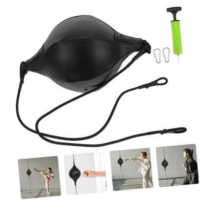 VICASKY 1 Set Boxing Reaction Ball PU Double End Speed Training Bag for Reflexes Coordination Durable Hanging Design for Efficient Space Use Boost Emotional Release Reflex Enhancement