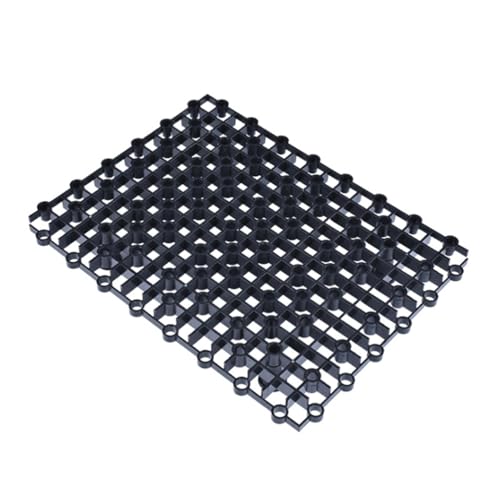 Hemobllo 2pcs Multi-Function Tank Bottom Plate, PVC Aquarium Divider with 8 Nail Set for Tanks (Black)