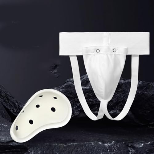 Groin Guard for Kickboxing Jockstrap Abdominal Protectors Grappling Gear for Men Boxing Martial Art Sparring Male Training Groin Guard - size: Small