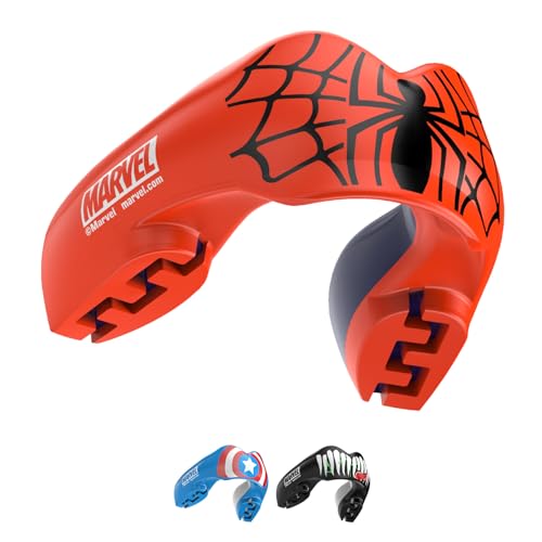 Marvel Spider-Man Sports Mouth Guard for Braces, Mouthguard with Case - color: Spider-man