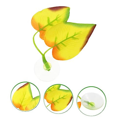 BESPORTBLE Fish Tank Decorative Betta Fish Leaf Pad Lightweight Resting Bed Lifelike Hideaway Aquarium Decoration to Rest and Play