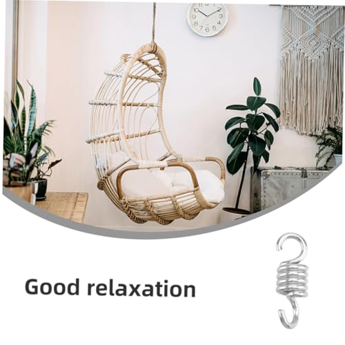 4pcs Stainless Steel Swing Springs for Hanging Chair and Hammock - size: 11.30X3.90X3.90CM