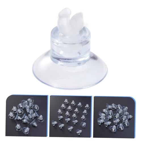 YARNOW 18pcs Aquarium Suction Cup Clips and Rubber Clamps for Fish Tank Airline Tube Holder with Strong Grip, Sturdy Silicone Material, Suitable for Air Pump Accessories in Freshwater