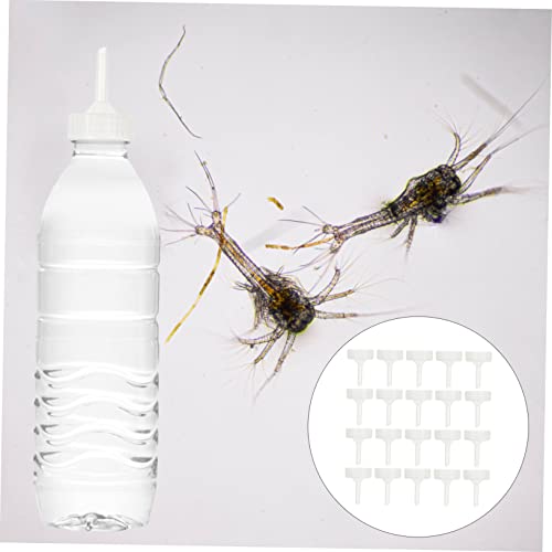 Toddmomy 20pcs Shrimp Hatching Container Caps Aquarium Brine Shrimp Incubator Bottle Covers for Enhanced Survival Rate Easy to Clean and Assemble Safe Material