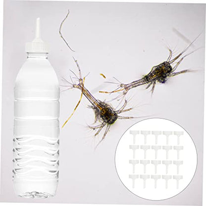 Toddmomy 20pcs Shrimp Hatching Container Caps Aquarium Brine Shrimp Incubator Bottle Covers for Enhanced Survival Rate Easy to Clean and Assemble Safe Material